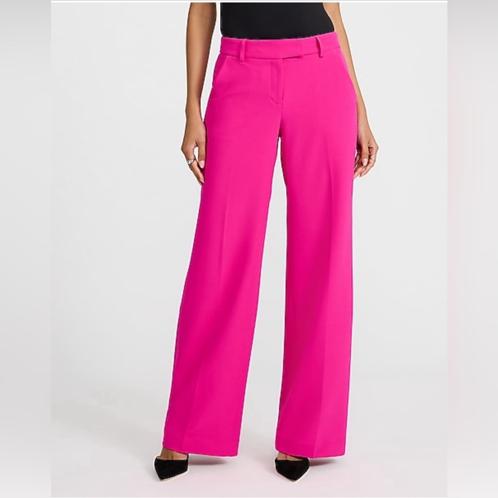 NWT Express Editor Studio Stretch Twill Mid Rise Trouser